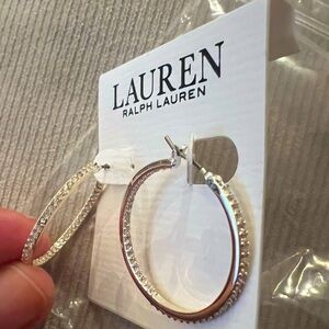 🆕 Ralph Lauren Hoop Earrings Pavè